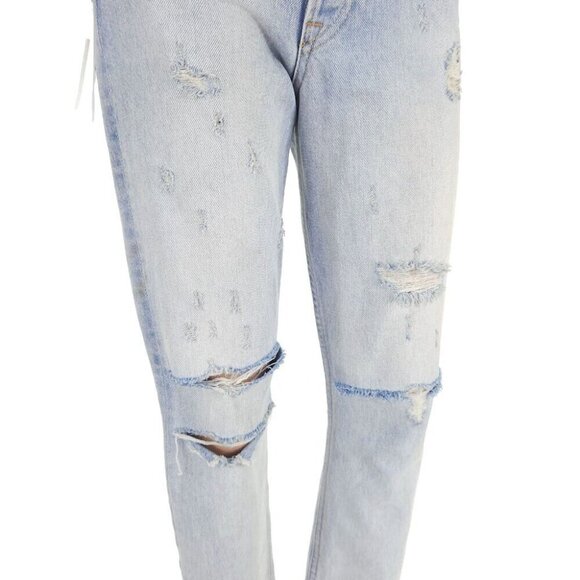 GRLFRND Karolina High-Rise Raw Edge Jeans 24 XXS Dont Cry Daddy $225 - Picture 4 of 16